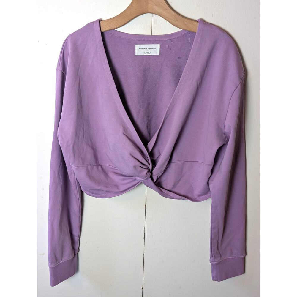 Spiritual Gangster Purple Sweatshirt Small